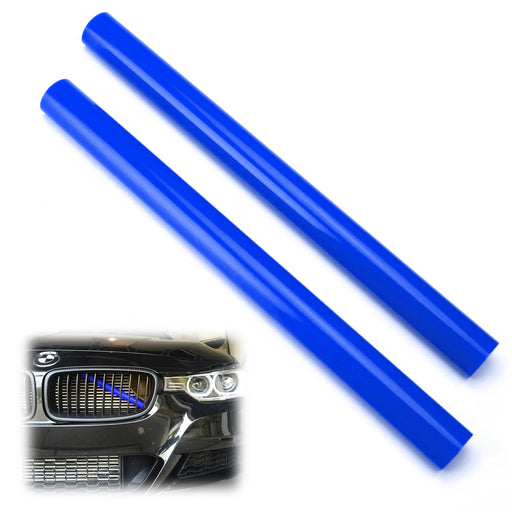 Blue Behind Kidney Grille V-Bar Decoration Cover Trims For Gxx 5 6 Series X3 X7