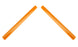 Orange Behind Kidney Grille V-Bar Decoration Cover Trims For Fxx 5 6 7 Series X1