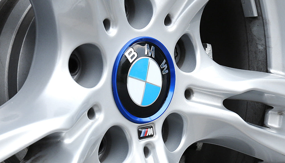 Bmw Rim Rings Blue Aluminum Wheel Surrounding Ring Decoration Trims For BMW 68mm Cen ...