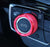 Red Aluminum AC Climate Control Radio Volume Knob Ring Covers For 2016-up BMW X1