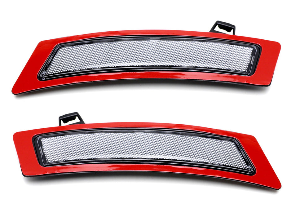 Euro White/Clear Lens Front Bumper Side Markers For 11-13 BMW E70 X5 LCI Models