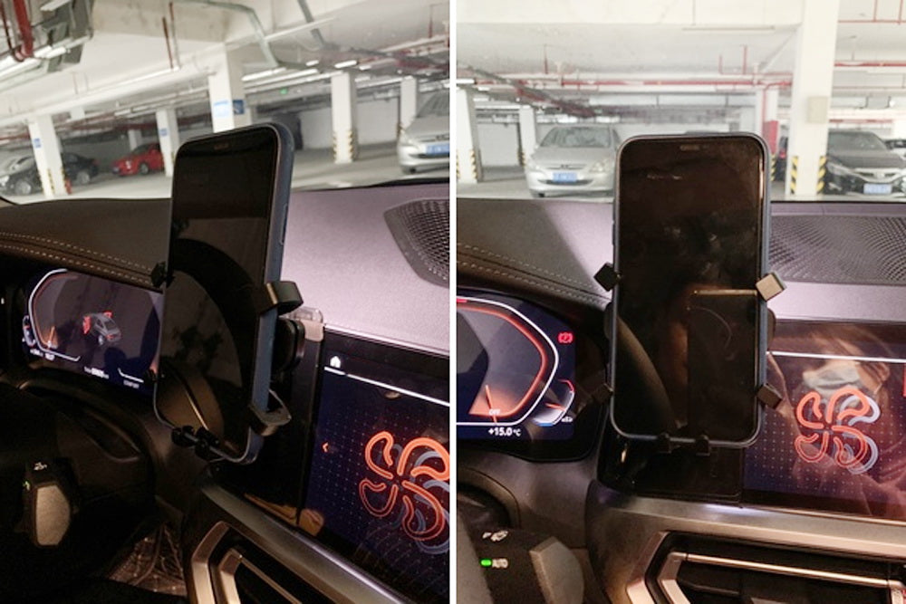 Smartphone Gravity Holder w/Exact Fit Dash Mount For BMW G05 X5, G06 X6, G07 X7