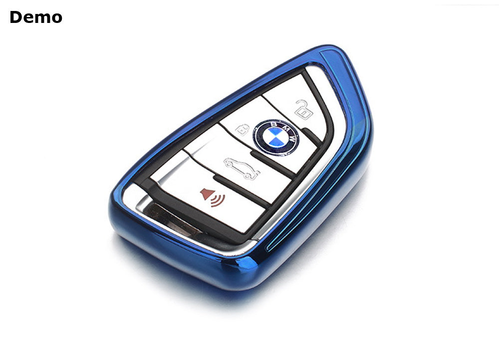 Buy JIYUEfor BMW Car Key Fob Cover,Blade Shape Soft TPU Key Case