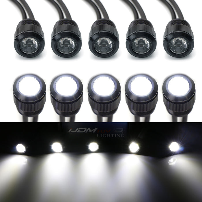 Ledayflex Ii Rectangular Brabus Style White LEDayFLex DRL w/Spare Bezels For 2008-2012 Smart 45 ...