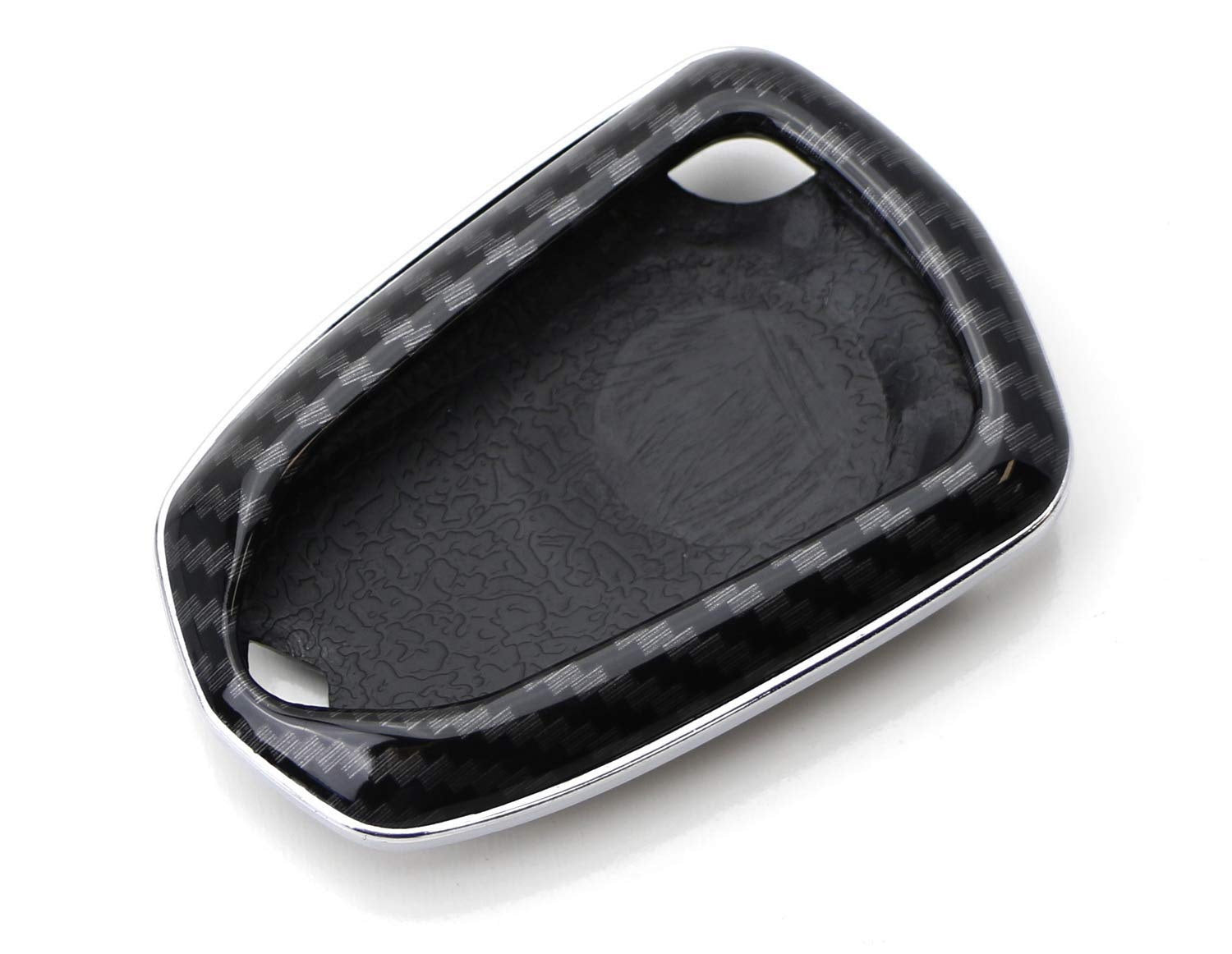 Funda De Llavero De Fibra De Carbono Para Cadillac ATS/CTS/CT6/ELR/XTS (2015-2019) – IJDMTOY, Color Negro Brillante