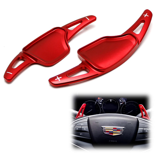 Red Steering Wheel Paddle Shifter Add-On Extension Cover For 2019/20-up Cadillac