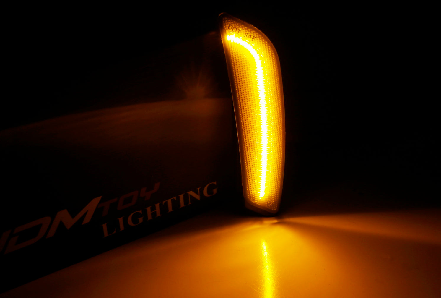 Smoked Lens Amber Full LED Front Side Marker Lights For 2003-2007 Cadi ...