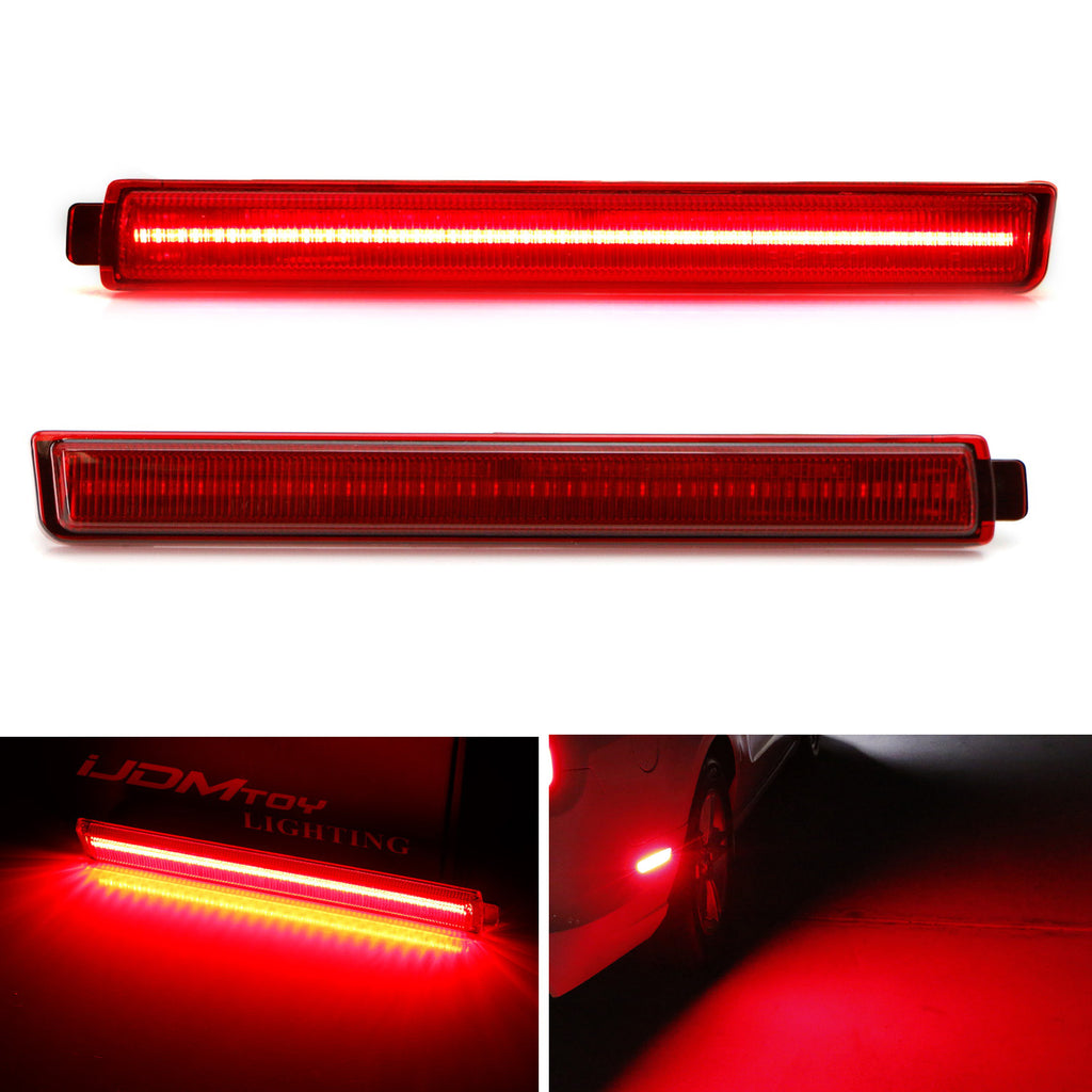 OE-Red Lens Red Full LED Rear Side Marker Light Kit For 2008-2013