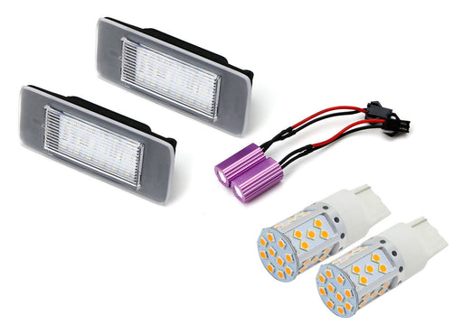 CANbus LED Turn Signal, LED License Plate Lamps Kit For 15-up Cadillac Escalade