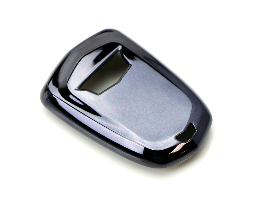 IJDMTOV Chrome Blue TPU Key Fob Case For Cadillac ATS, CTS, CT6, XTS, XT5, ELR, SRX, Escalade