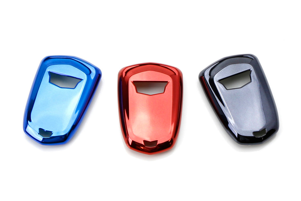 Chrome Red TPU Key Fob Case For Cadillac ATS CTS CT6 XTS XT5 ELR SRX Escalade