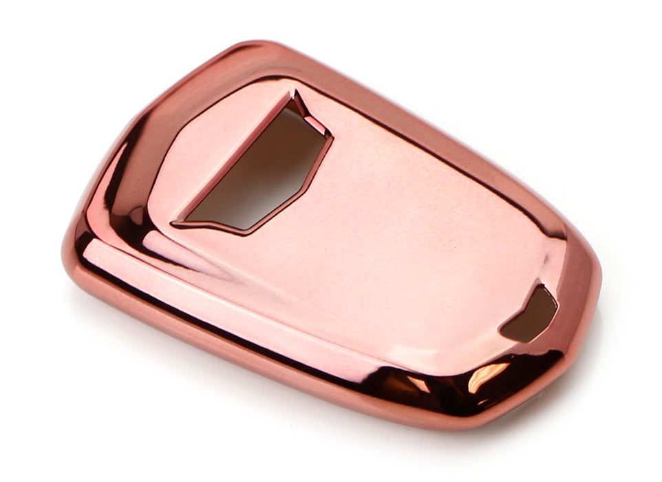 Chrome Pink TPU Key Fob Case For Cadillac ATS CTS CT6 XTS XT5 ELR SRX Escalade