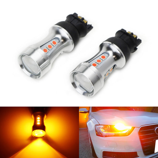 iJDMTOY 8-SMD Error Free BA9 64132 H6W LED Bulbs Compatible With European  Cars Parking Lights, Xenon White