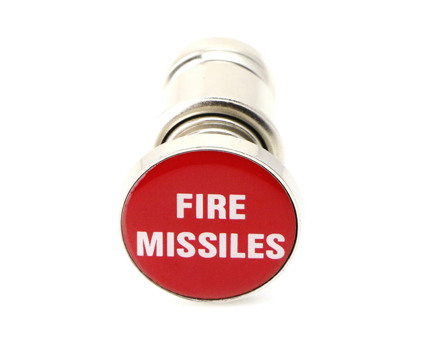 Sports Red "Fire Missiles" Push Button Car Lighter Plug Cover — iJDMTOY.com