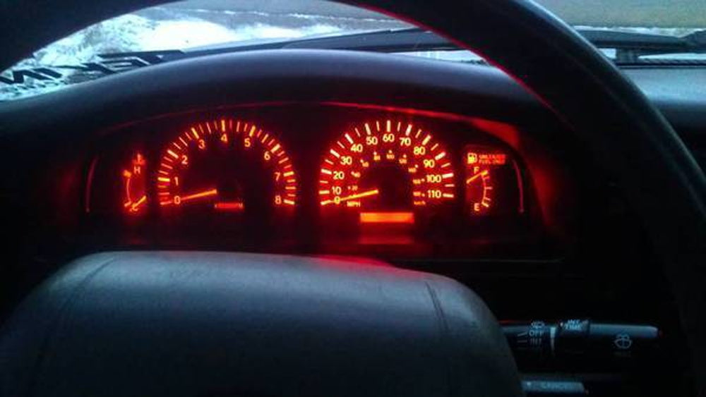 Red Projector Head 37 73 74 79 T5 Gauge Cluster Background Lighting LED Bulbs