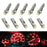 10pcs Red 3-SMD 37 73 74 79 T4/T5 Gauge Cluster Background Lighting LED Bulbs