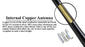 3-Inch Carbon Fiber Short Antenna Topper For Chevy/GMC Dodge Ford Toyota Trucks