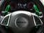Green Steering Wheel Paddle Shifter Extensions For Chevy 14-19 Corvette, Camaro