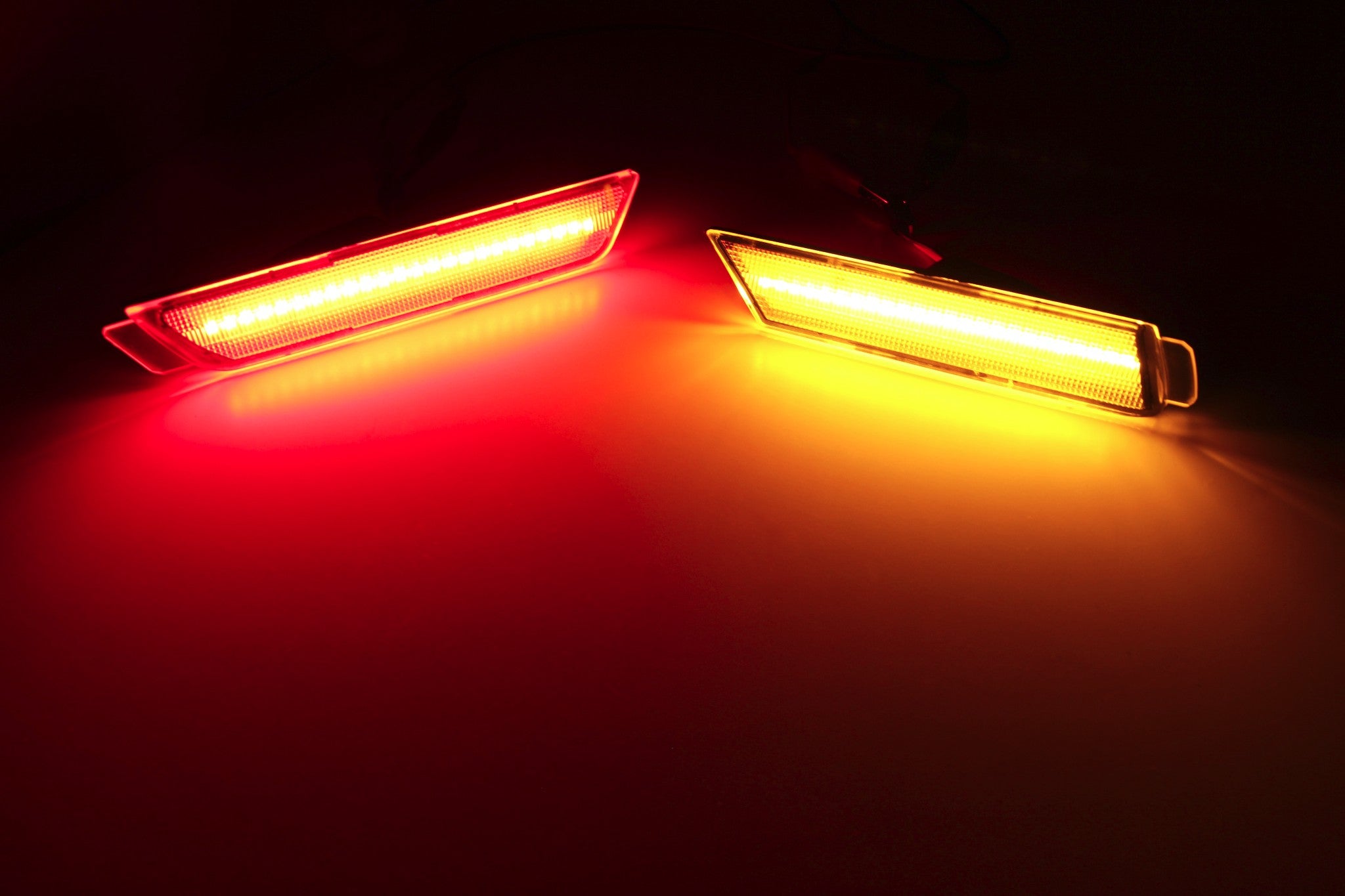 Smoked Lens Front Amber Rear Red LED Side Marker Lights For 2010-15 Ch ...