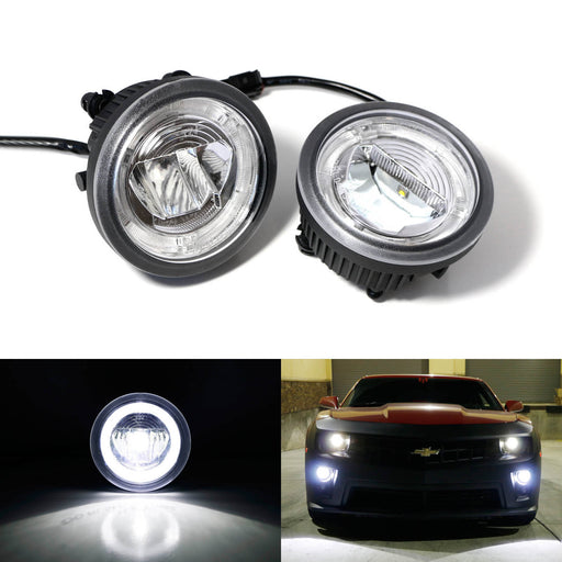 20W CREE LED Halo Ring Daytime Running Lights/Fog Lamps For 10-13 Chevy Camaro