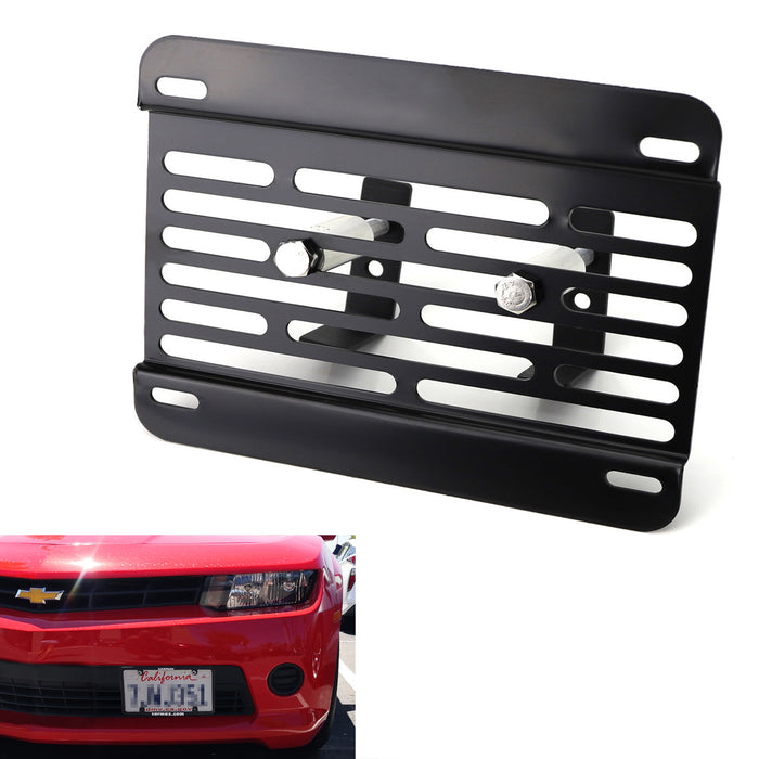 No Drill Front Grille Mesh Mount LicensePlate Relocator For 2013-15 Chevy Camaro