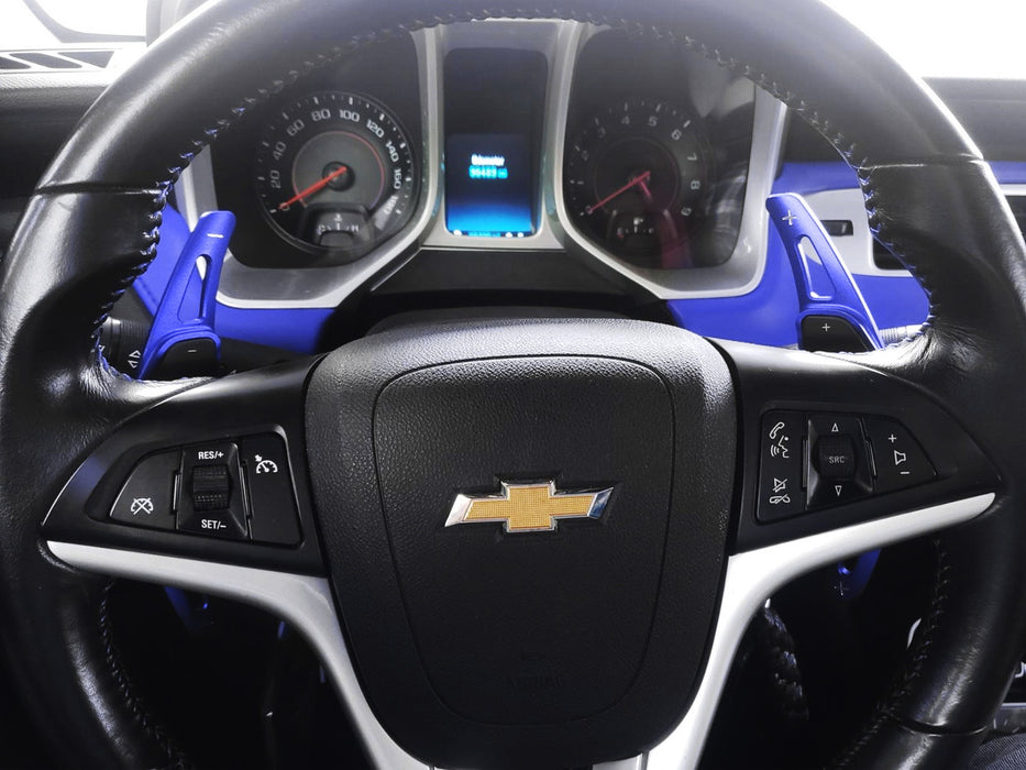 Blue Steering Wheel Paddle Shifter Extension For 12-15 ChevyCamaro 16-19 CT6 XT5