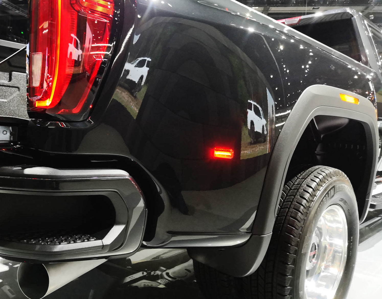 Fenders For GMC Savana 2500 Smoked LED Fender Marker Lights For 2015 Chevy GMC 2500/3500HD - Amber/Red Rear Lights Side Marker Lights For GMC Sierra 2500 HD - Foto 7