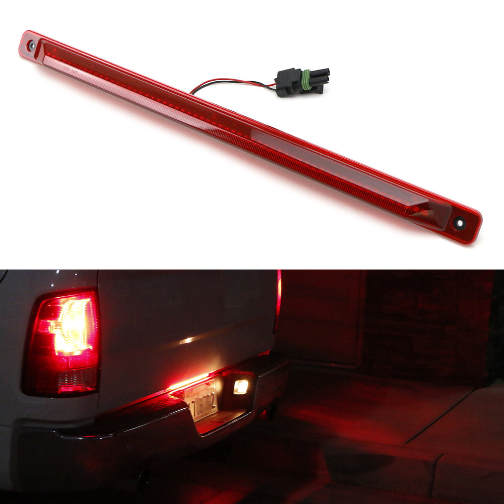 Xotic Tech 9-LED Red Tailgate Light Bar For Dodge Ram 1500/2500/3500 – 12V Tail Light Strip