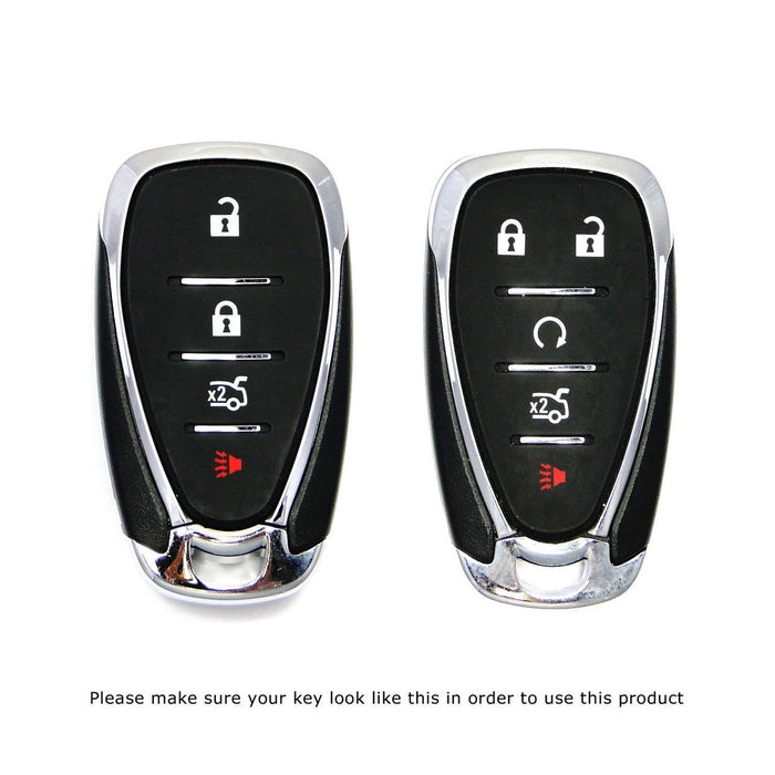 Real Red Carbon Fiber Key Fob Cover For Chevy Camaro, Malibu, Cruze, Spark, Volt - IJDMTOY, Snap-On