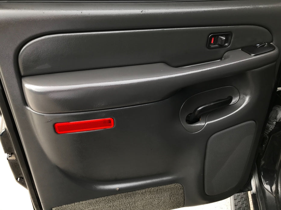 Red Interior Side Door Reflector Panel Covers For Chevy Avalanche Silverado GMC