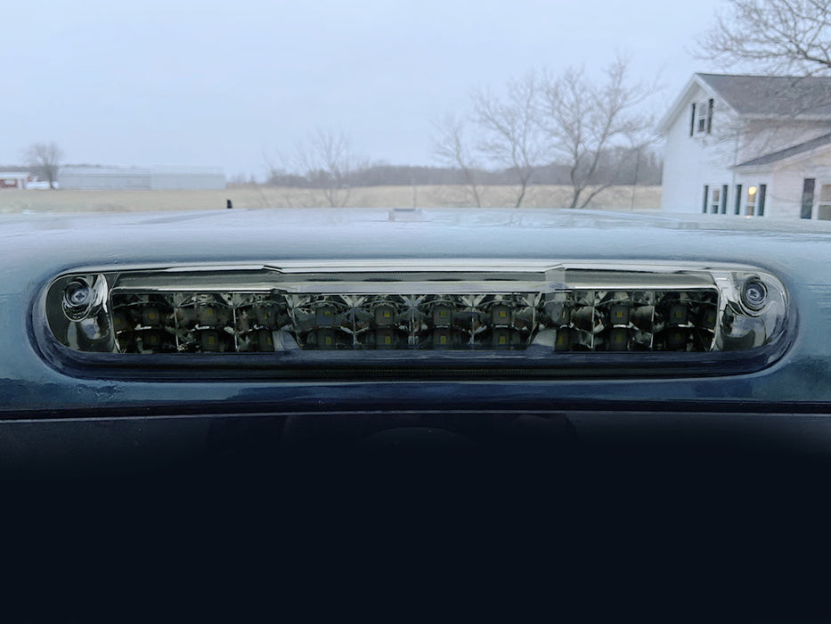 Smoke Chrome Double-Row LED 3rd Brake Light For Chevy/GMC 07-13 Silverado Sierra