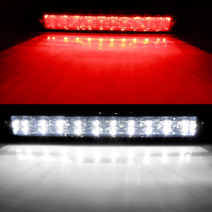 Clear Chrome Double-Row LED 3rd Brake Light For Chevy/GMC 07-13 Silverado Sierra