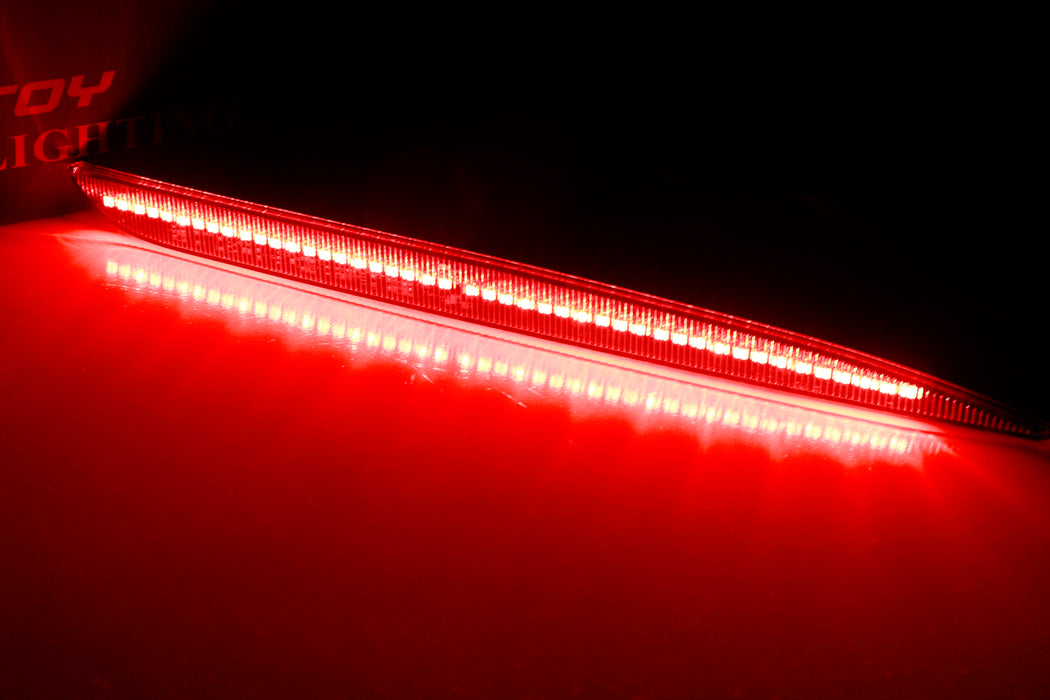 Dark Smoked Lens Full LED Rear Bumper Reflector Lights For 2015-up Chrysler 300