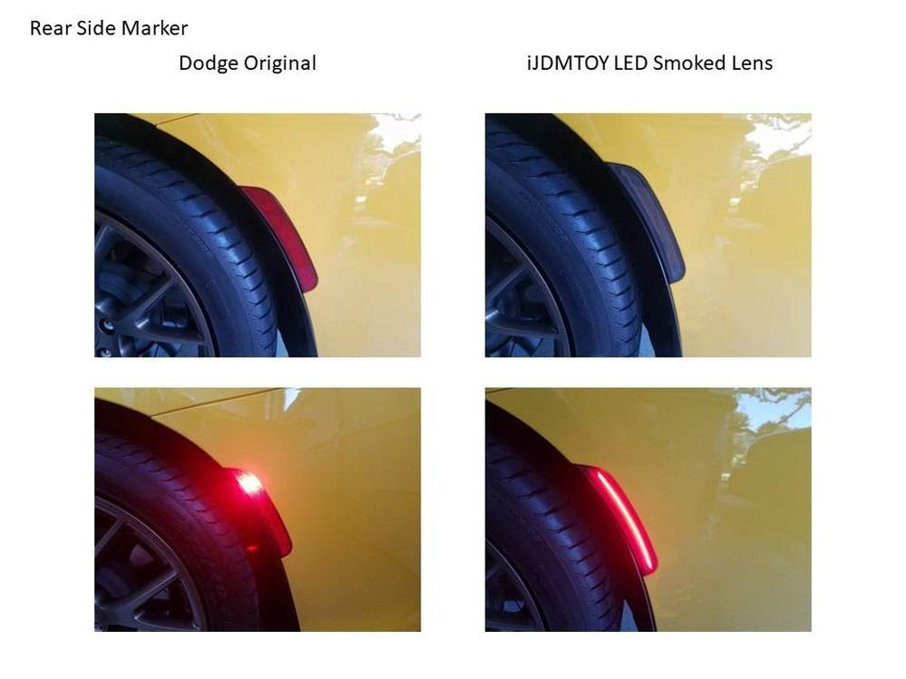Smoked Lens Amber/Red Full LED Side Marker Light Kit Smoked Lens Amber/Red Full LED Side Marker Light Kit