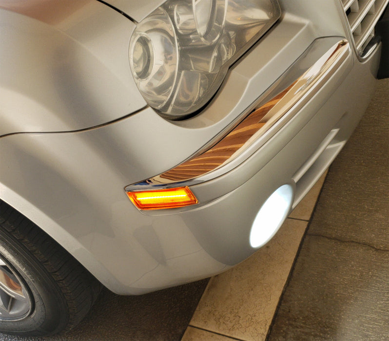 Smoked Lens Amber 30-SMD LED Front Side Marker Light For 2005-2010 Chrysler 300