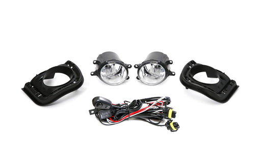 Complete Clear Lens Fog Lights w/Bulbs, Bezel Covers, Wirings For 14-16 Scion tC