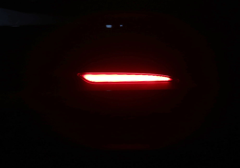OE-Red Lens 24-LED Rear Bumper Reflector Light Kit For Tesla Model 3