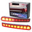 Red Lens LED Bumper Reflector Lights w/Sequential Blink For 19-22 Toyota Corolla