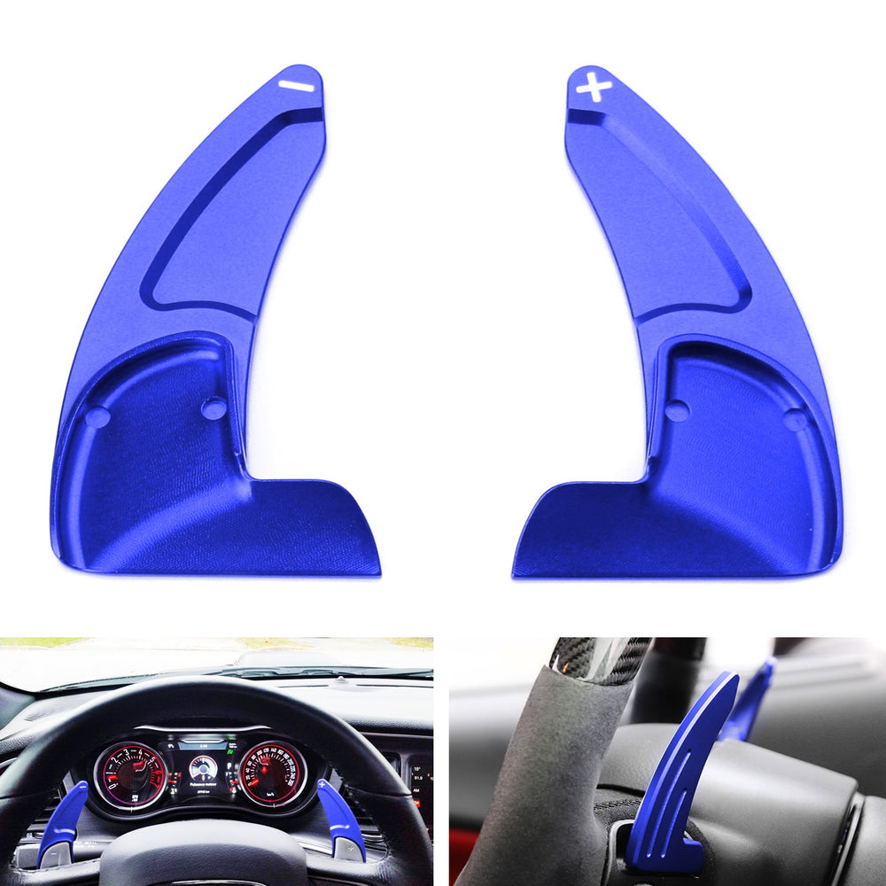 Blue CNC Billet Steering Wheel Paddle Shifter Extension Cover For Dodge  Chrysler — iJDMTOY.com