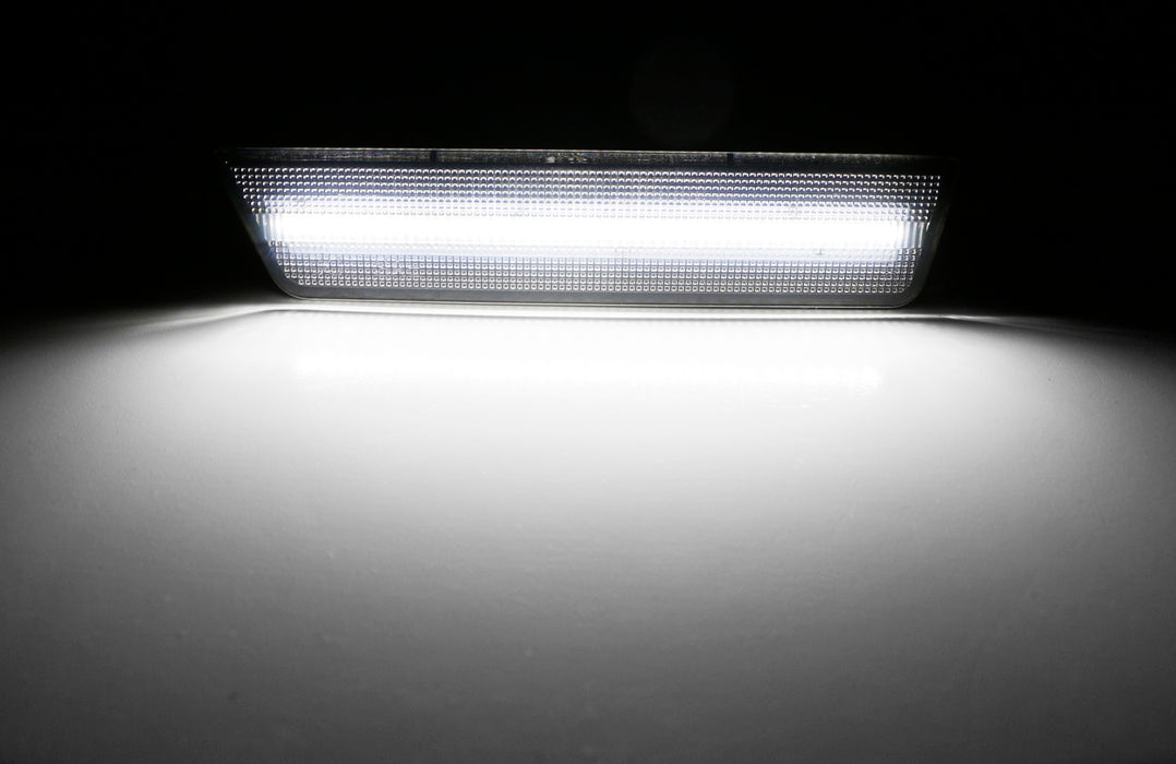 Smoked Lens White LED Light Front Side Marker Lamps For 2008-14 Dodge Challenger