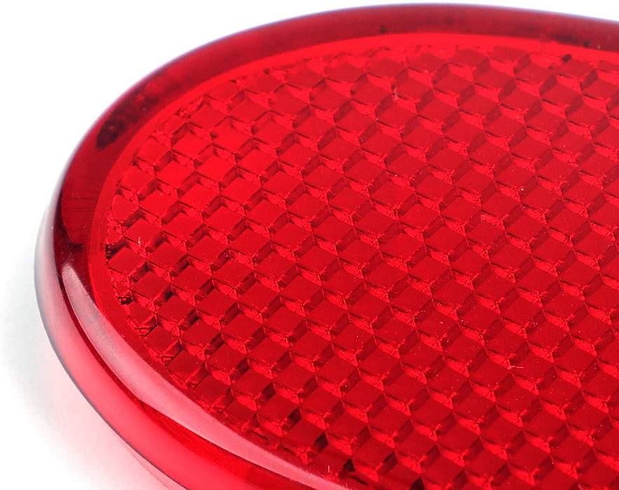 Red Front Interior Side Door Reflector Panel Covers For Dodge RAM 1500 2500 3500