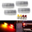 Clear Lens Front/Rear Fender Side Marker Lamps w/ LED Bulbs For 10-18 Dodge RAM