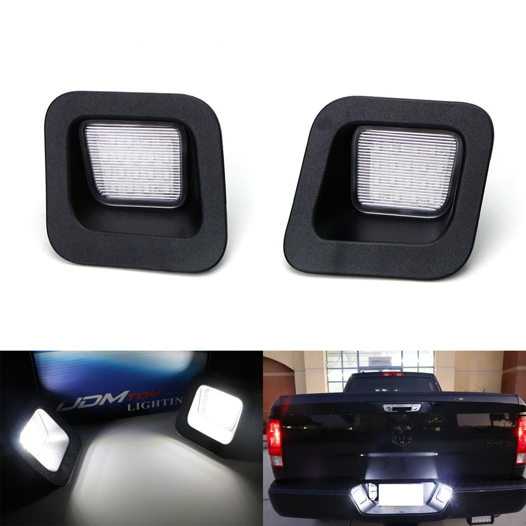 White 5730 2-SMD Bolt-On LED License Plate Screw Rear Light Bulbs For
