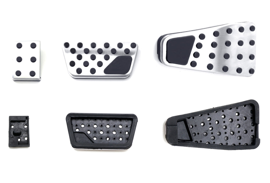 dodge charger pedals 3pc Track Design Silver Foot Pedal Cover For 09-18 Gen4 Dodge RAM 1500 2500 3500