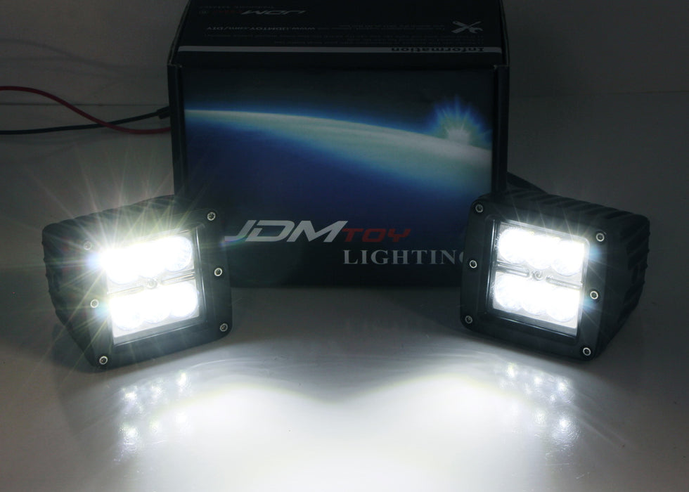 LED Pod Light Fog Lamps w/Brackets Wires For 09-12 Dodge RAM 1500, 10+ 2500 3500