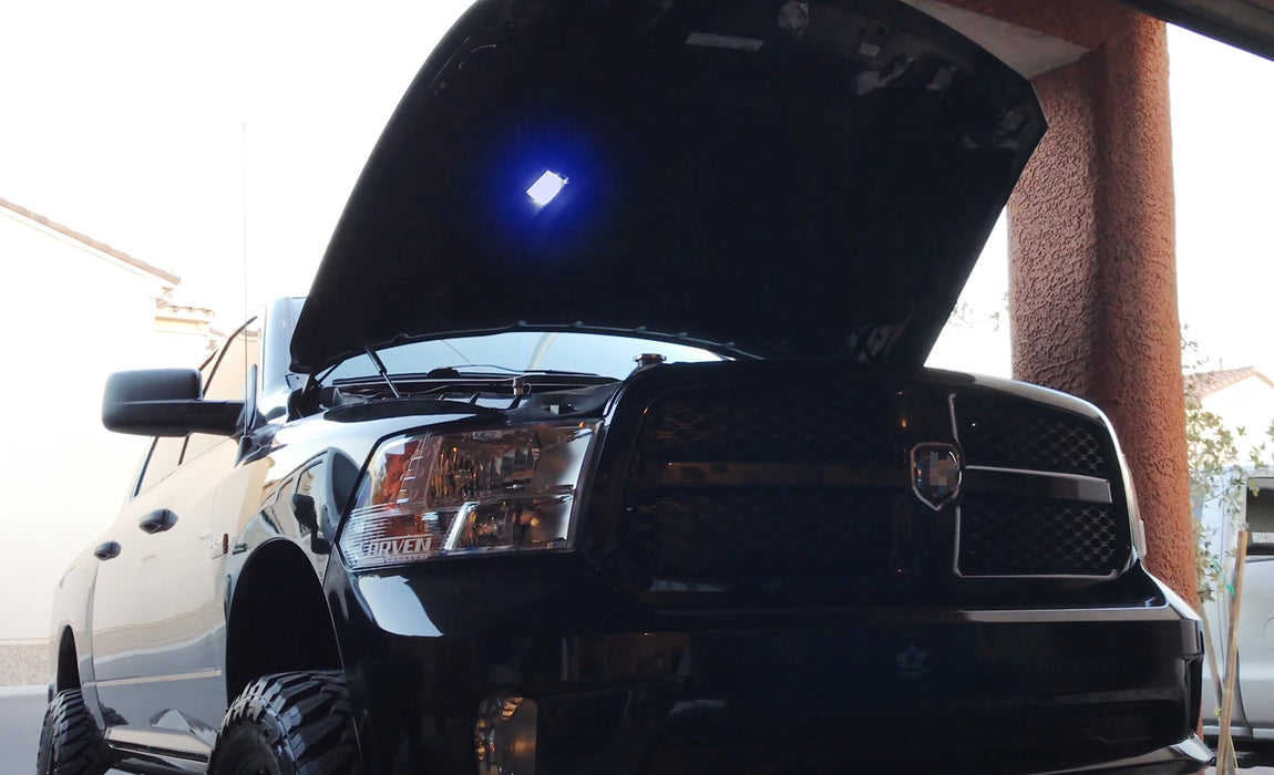 Blue 12-SMD LED Bulbs For Dodge RAM Durango Dakota Jeep Wrangler Underhood Lamp