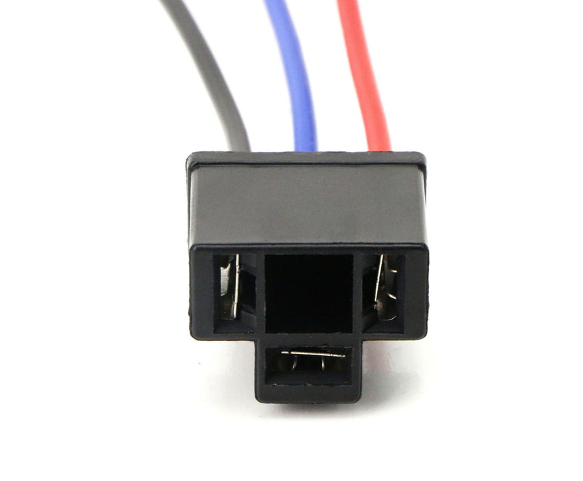 H4 9003 HB2 3-Wire Headlight Plug Adapter Pigtails w/ Painless Butt Connectors