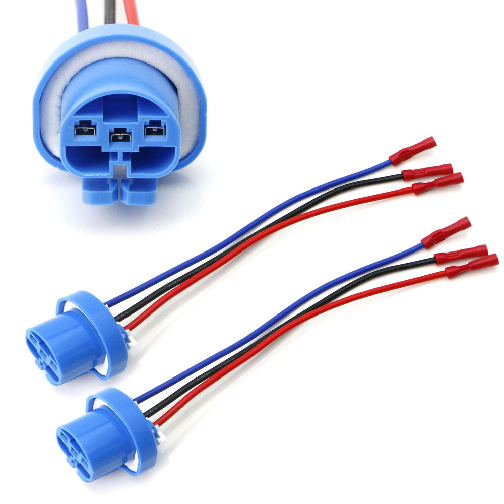 Headlight Conversion Plug 9004 9007 HB5 3-Wire Headlight Plug Adapter Pigtails w/ Painless Butt ...