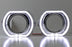 X5-R Style White LED Halo Ring Angel Eye Shrouds For 3.0" H1 Headlamp Projectors