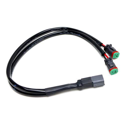 20" Dual Output 2-Way Deutsch DT DTP Splitter Cable For Dual LED Pod Light Kit..